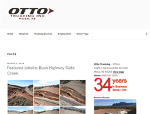 Tablet Screenshot of ottotrucking.com